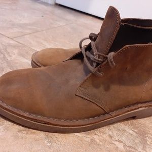 Clarks Desert Boots Size 10 Brown Leather Like New